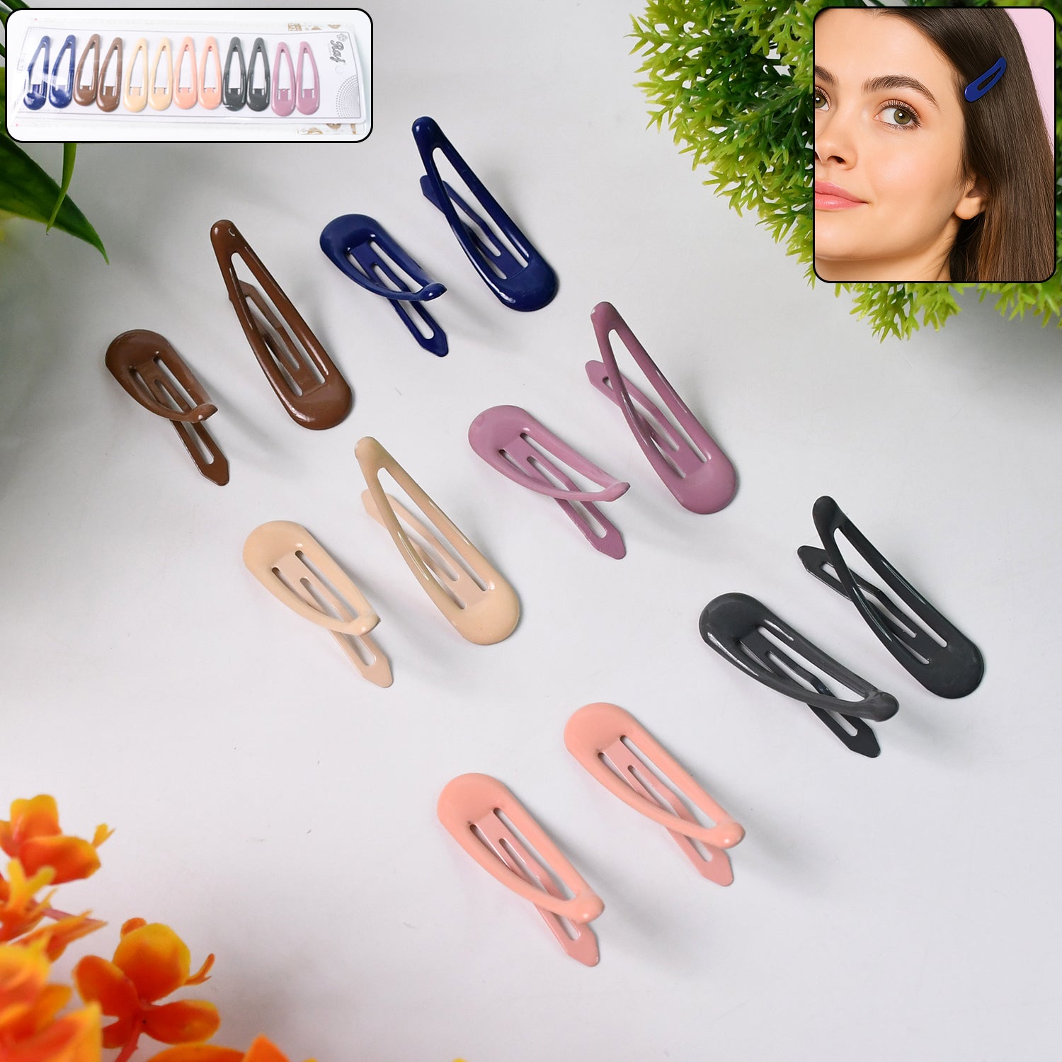Metal Hair Clips Set (12 Pcs Set) Metal Hair Clips Set (12 Pcs Set)